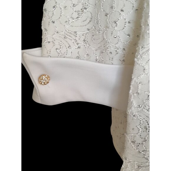 Vintage R & M Richards Size 18 Jeweled Evening Cocktail Holiday Tank Top & Jacke - Picture 4 of 8